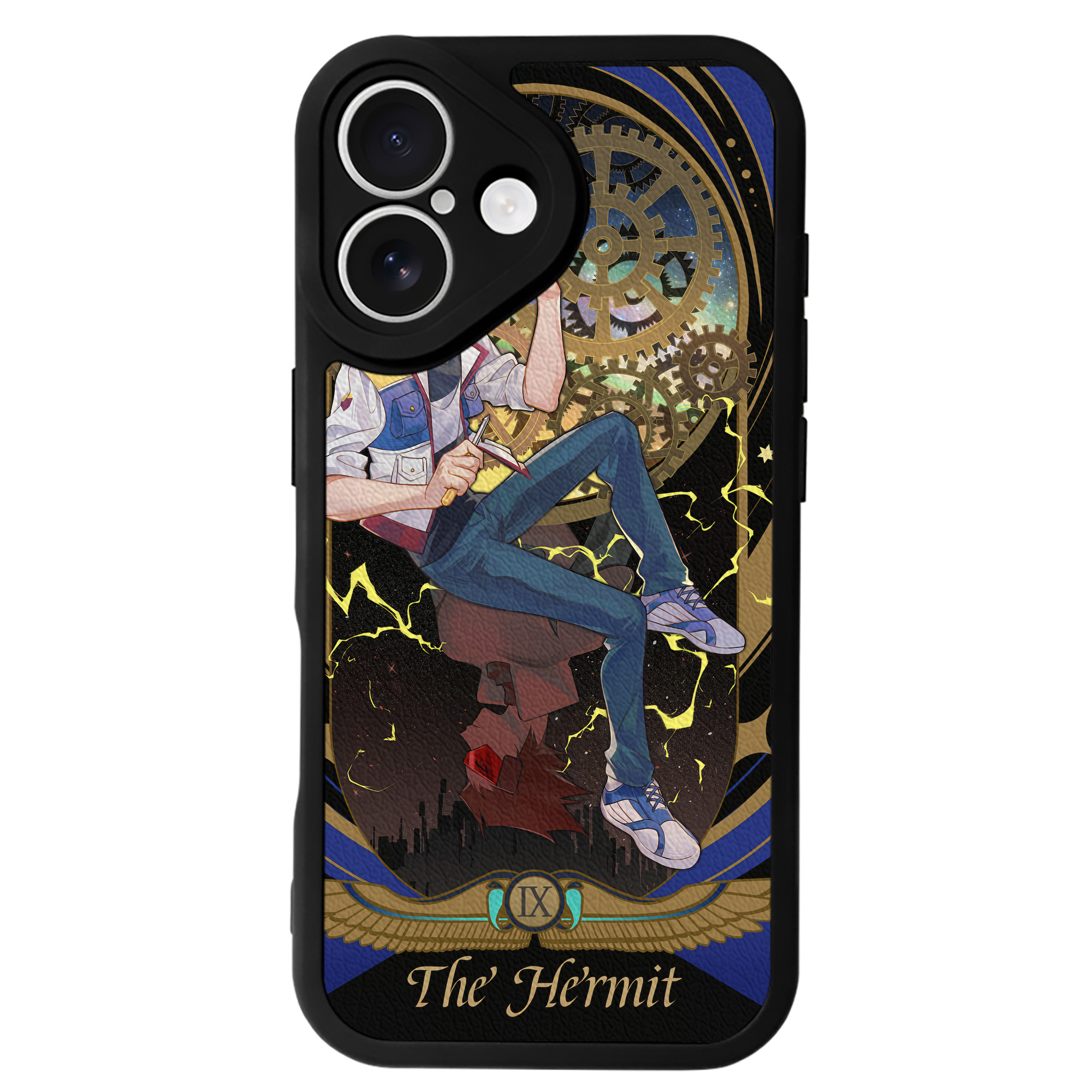 （画像用） 遊☆戯☆王 Yu-Gi-Oh! 【iPhone 16シリーズ対応】シリコンスマホケース（レザー調） 材質：シリコン